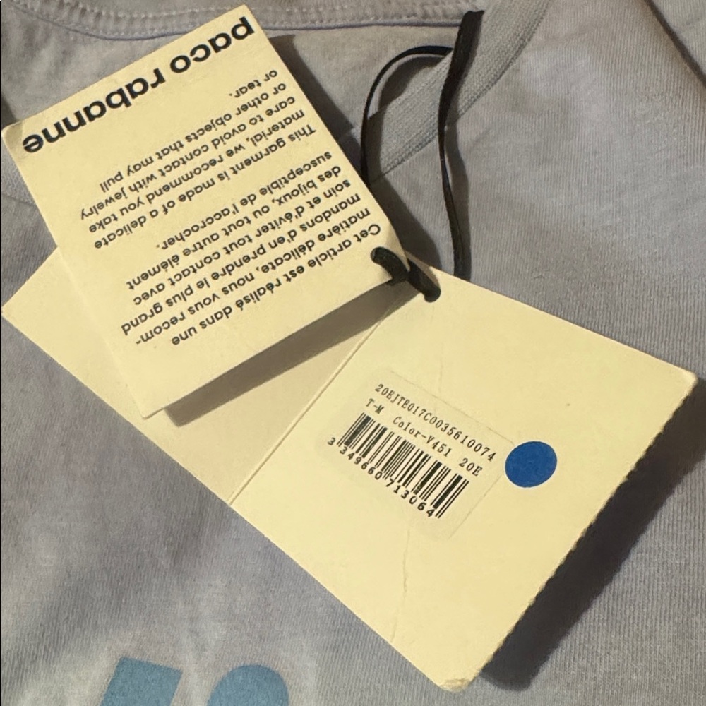 Paco Rabanne Blue Gradient Short Sleeve Tee - Picture 5 of 7